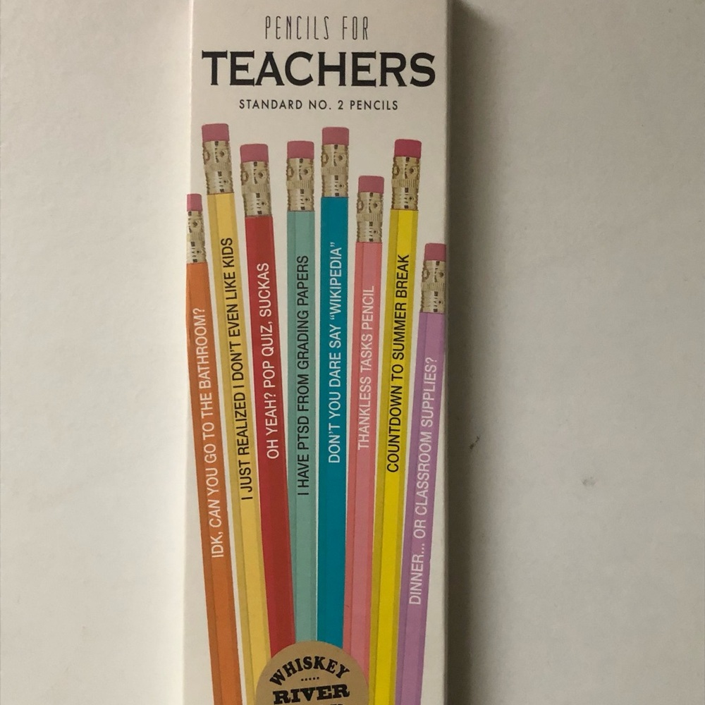Pencils for Teachers Boxed Set - Colorful Novelty Pencils